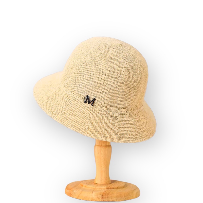 Mũ nón cói đi biển chữ M LAGU Accessories chống nắng