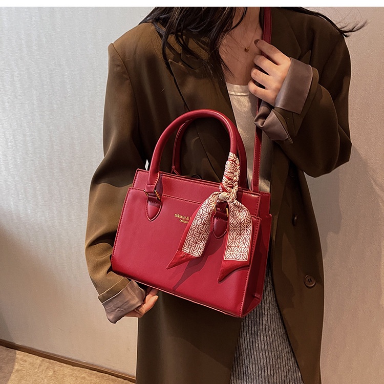 Túi đeo chéo công sở da mịn khăn nơ - Hàng loại 1 - DC552 26x20x11 cm