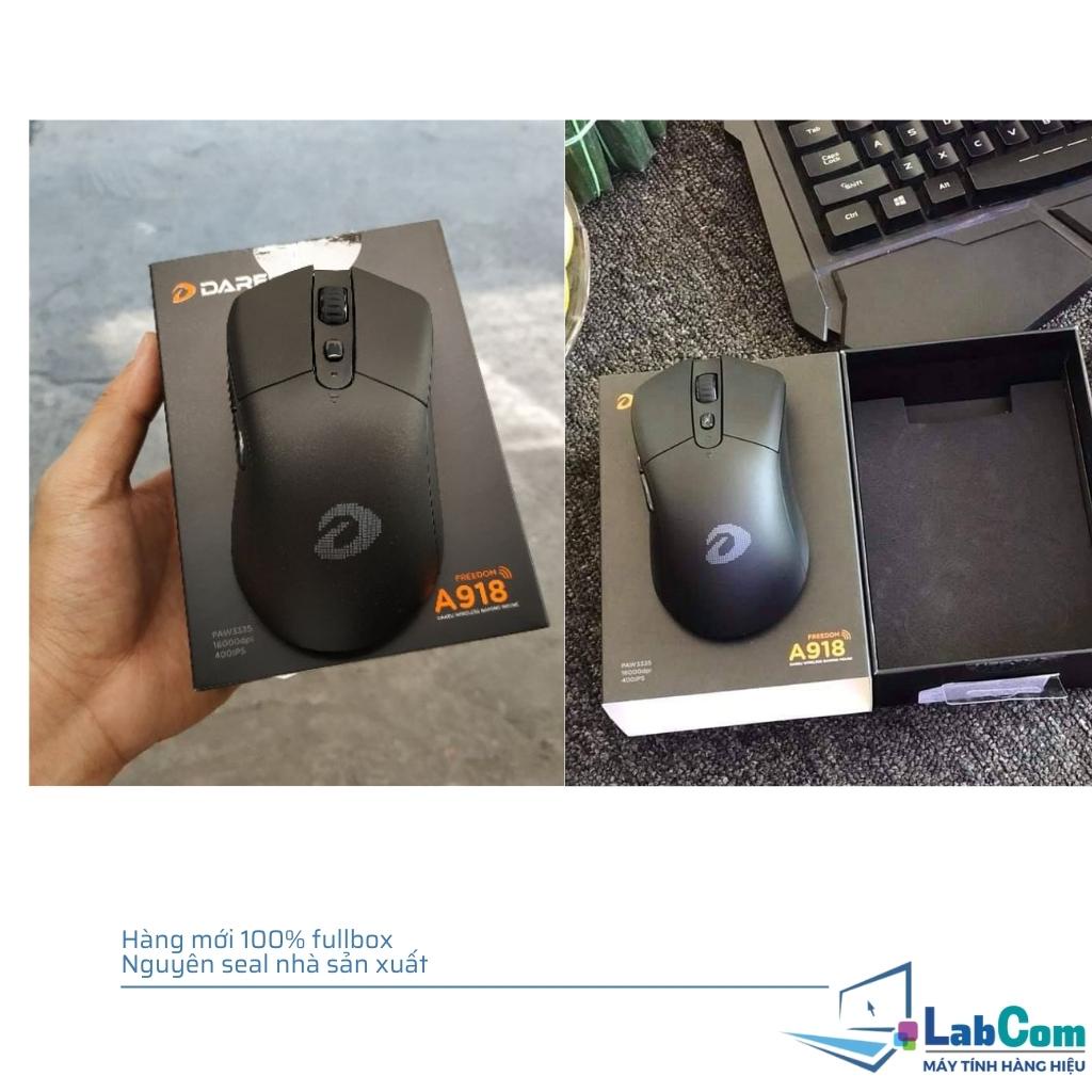 Chuột máy tính không dây DAREU A918 Wireless 2.4gHz | Điều chỉnh DPI 800-16000 | Tặng kèm Pin | Receiver Nano siêu khỏe