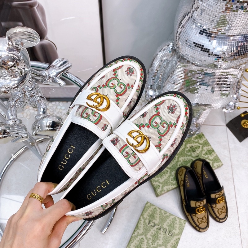 Giầy Gucci Hoạ Tiết Trắng Nâu Full Size 35-39  -  By Anh Dinh Phuong