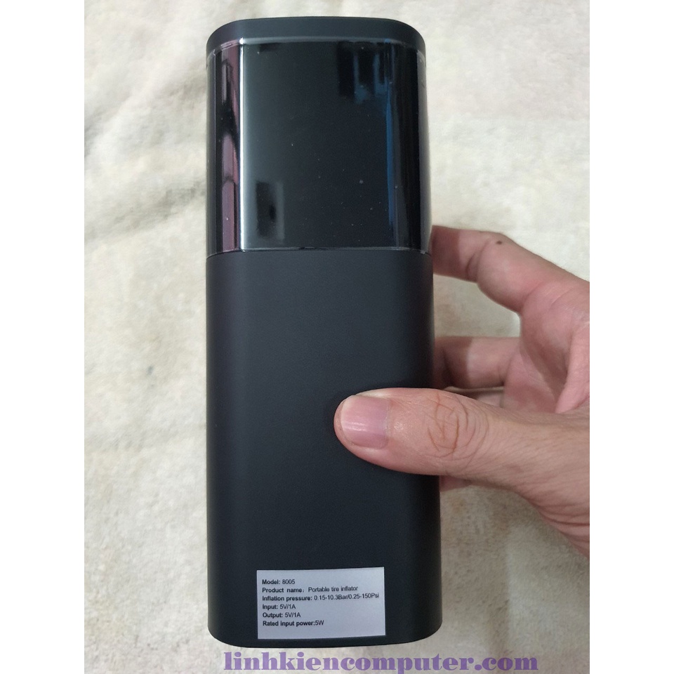 Máy bơm lốp xe di động, kiêm sạc dự phòng, đèn pin, dùng cho xe hơi, xe máy, xe đạp