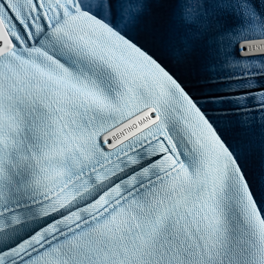 Quần short jean nam , quần lửng jean dây rút form đứng mặc siêu êm B1185