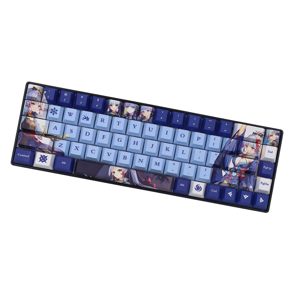 Genshin Impact Shinri Ayana Keycap Anime Keycap Set Bộ Bàn Phím 134 Phím PBT Dành Cho Cherry MX 61 64 68 84 75 87 100 104 108
