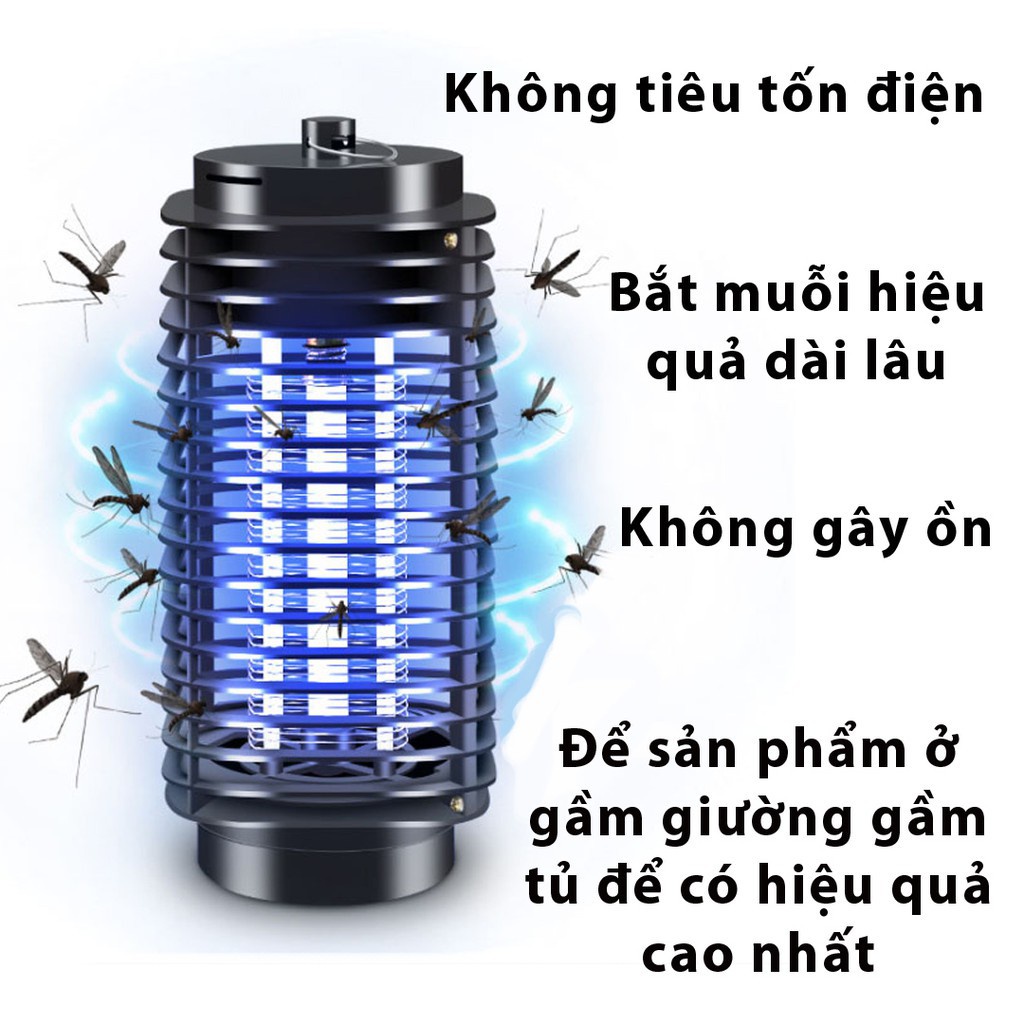 Đèn Bắt Muỗi Côn Trùng ,Máy Bắt Muỗi Chuồn Chuồn Đen công suất tốt thông minh - hailicare