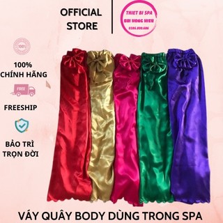 Váy quây Spa, Váy quây body dùng trong spa và thẩm mỹ viện - Chất liệu phi lụa Loại 1