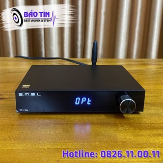 Dac smsl d6 giải mã âm thanh 32bit/768khz dùng chip ak4493s tặng dây quang liton mỹ 189k