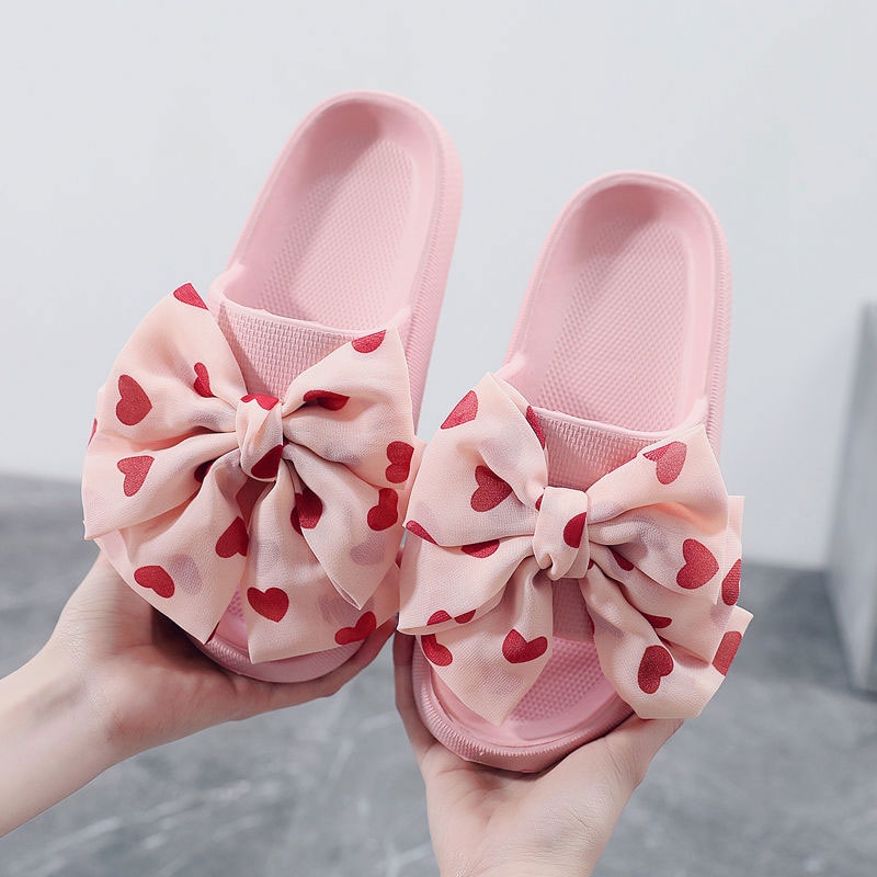 Dép sandal RENBEN đính nơ thời trang mùa hè cao cấp cho nữ