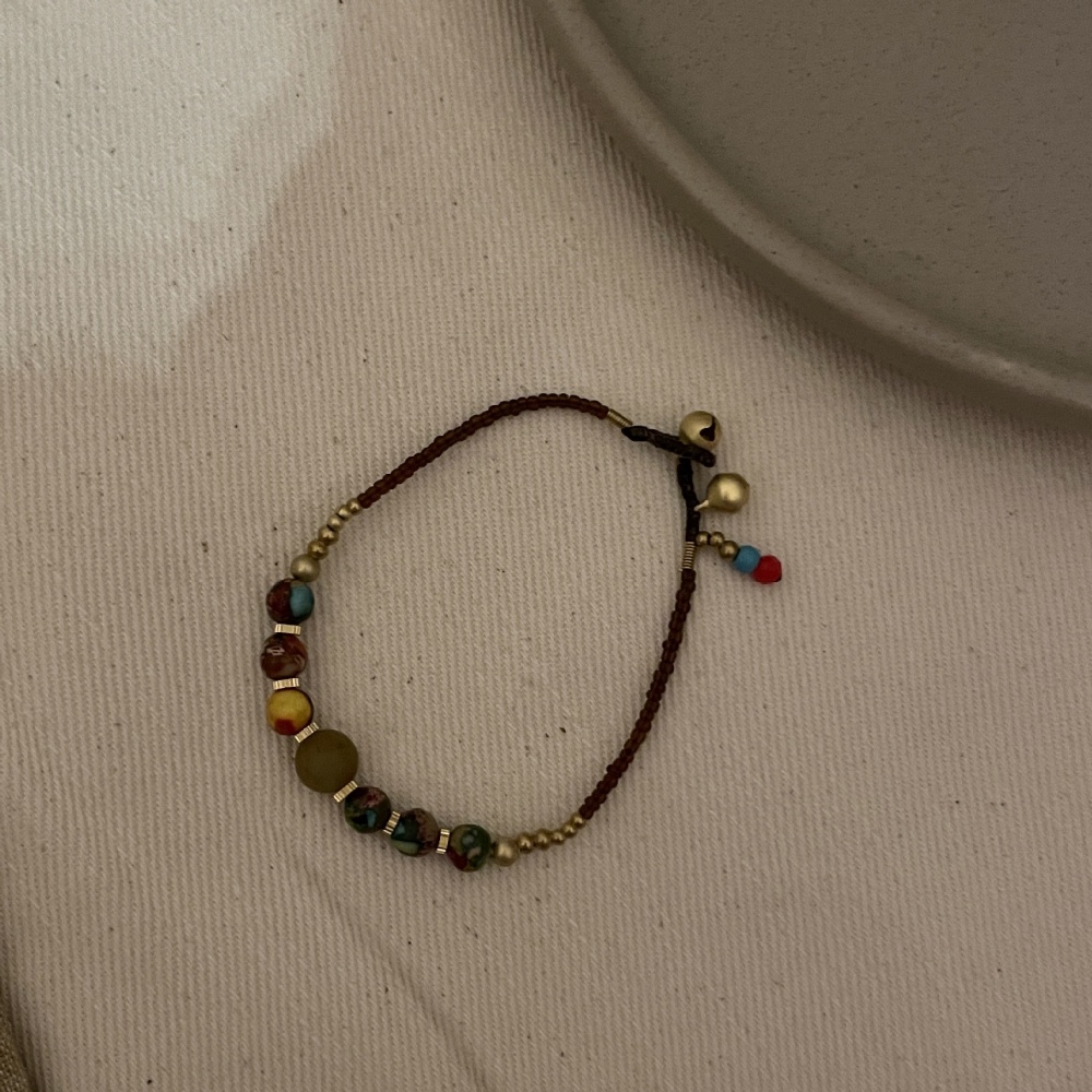 Vòng Tay Chuỗi Hạt Đá Tự Nhiên Phong Cách Retro Trung Hoa Mới