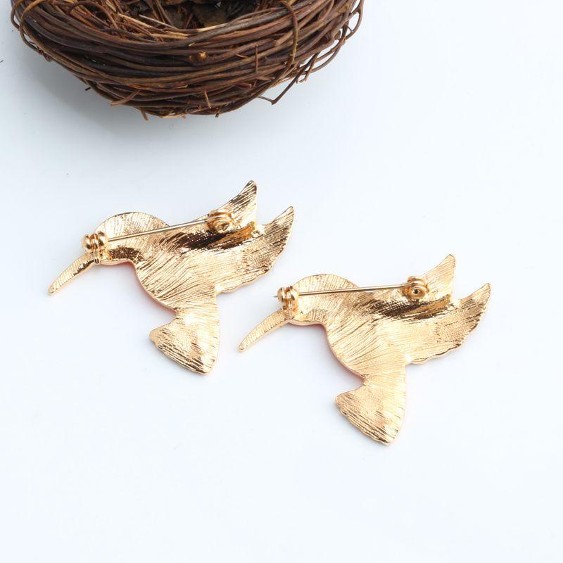 Trâm Cài Áo Trang Trí Hình Thú Hoạt Hình Tráng Men Màu Ngà Cổ Điển