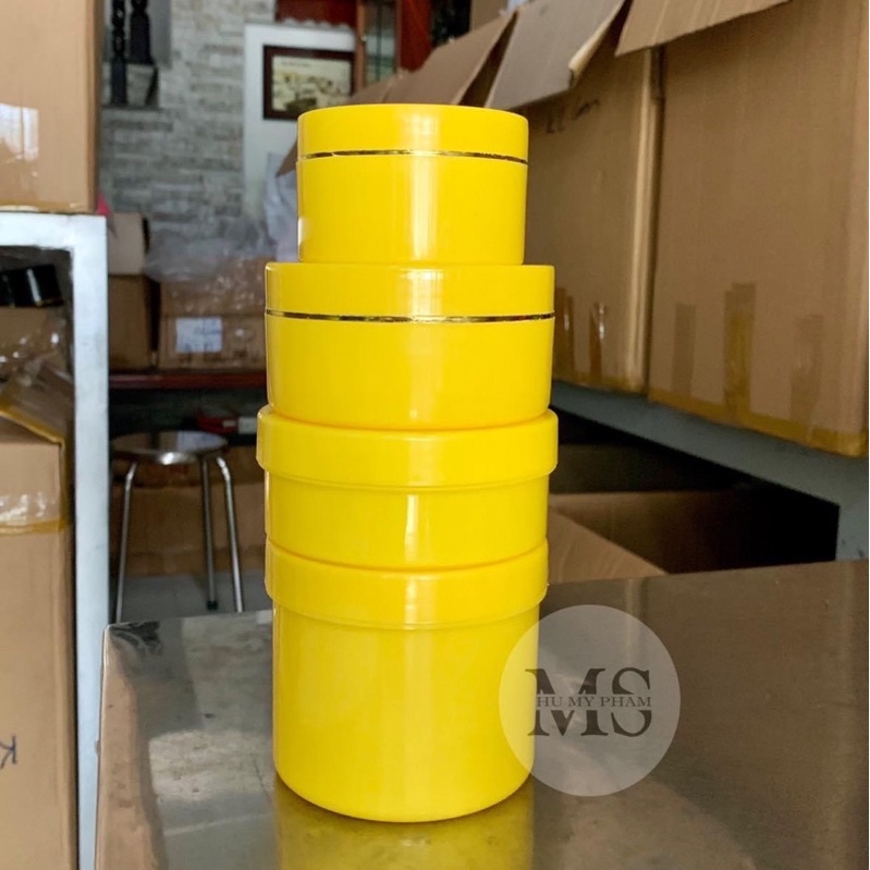 hủ 100gr-200gr-500gr (màu vàng-loại 1)