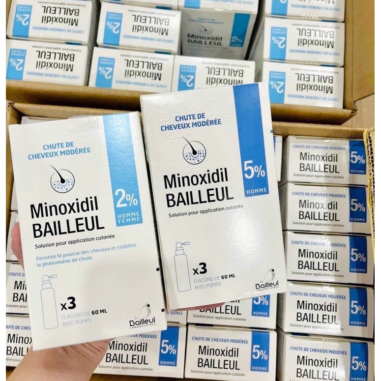 Xịt mọc tóc Minoxidil 2% và 5%