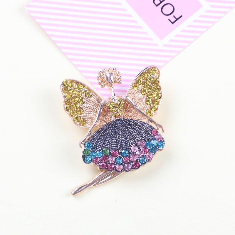 Trâm Cài Áo Hình Thiên Thần Đính Đá Thời Trang Cao Cấp 100 Mảnh Ghép