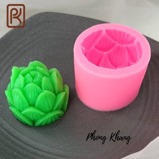 Khuôn silicon 4d làm rau câu búp sen nở