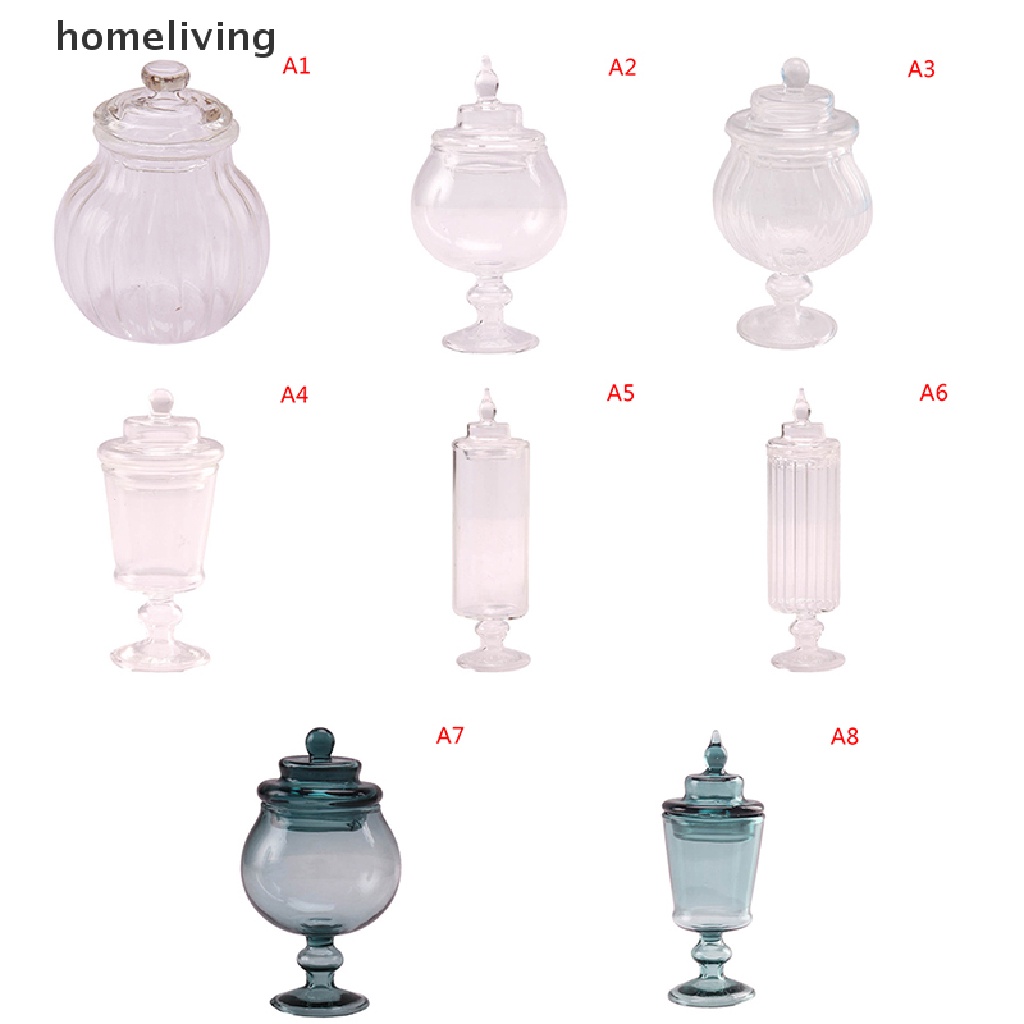 Hũ Đựng Kẹo / Bánh Quy Mini Tỉ Lệ 1: 12 Độc Đáo Trang Trí Nhà Búp Bê