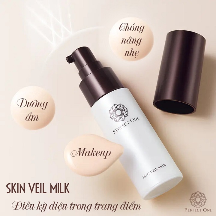 PERFECT ONE - SỮA DƯỠNG TRANG ĐIỂM NÂNG TÔNG SP SKIN VEIL MILK 22GR