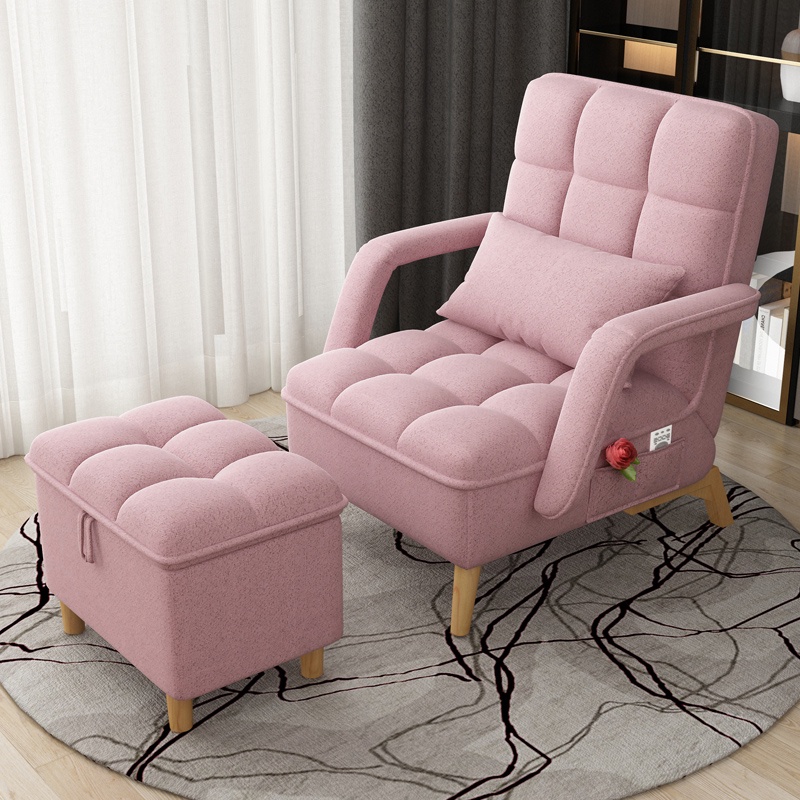 Ghế sofa lười tatami phòng khách phòng ngủ ban công, căn hộ nhỏ ghế sofa + ghế đôn đựng đồ (order )