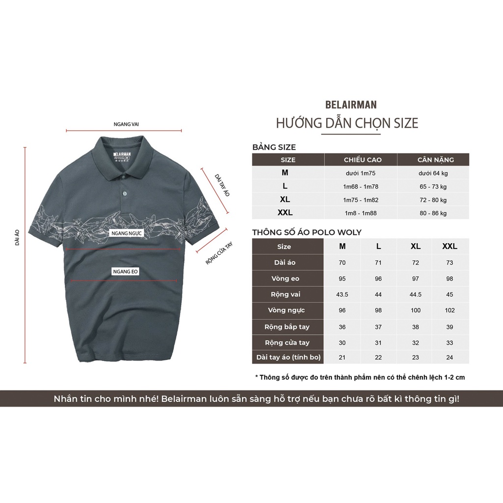Áo thun polo nam cổ bẻ WOLY chất Cotton 4 chiều thấm hút co giãn PLIN0007 - BELAIRMAN