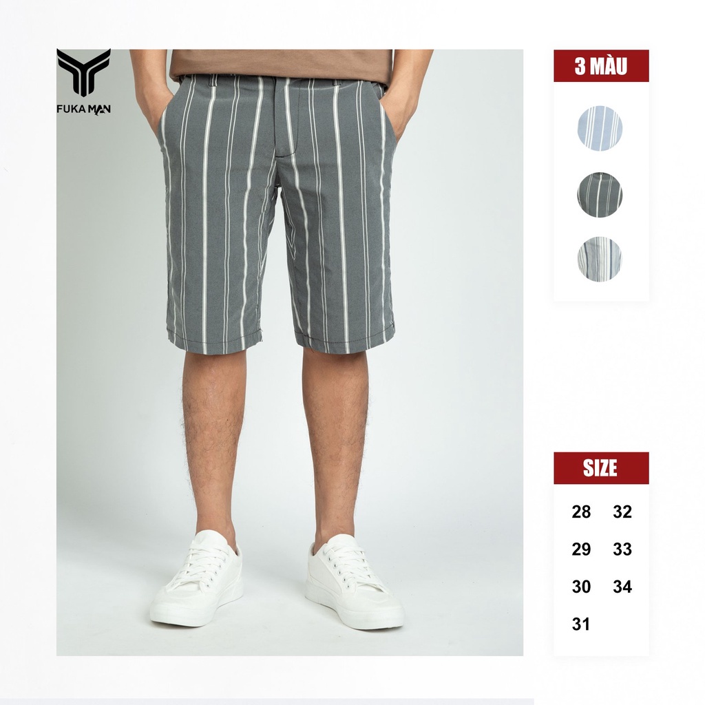 Quần short kaki kẻ sọc Yến Ngân ( Nhiều size lựa chọn )