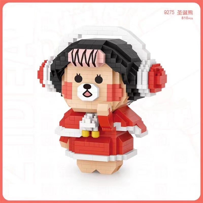 Khối mini Đồ Chơi Hình Gấu Hoạt Hình 9277 Làm Quà Tặng Sinh Nhật Cho Bé