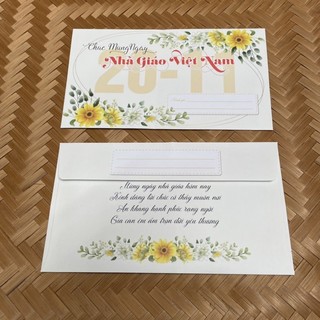5 bao thư tri ân Thầy Cô ngày 2/11, mẫu giao ngẫu nhiên