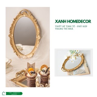 Khay gương decor phong cách Vintage
