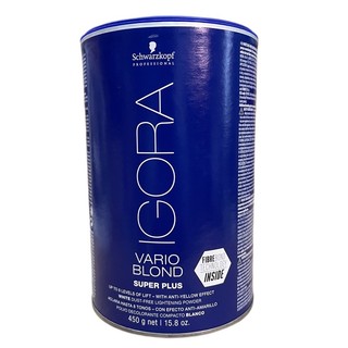 Bột tẩy tóc màu trắng Igora Vario Blond Super Plus White Dust-Free Lightening Powder Schwarzkopf 450g