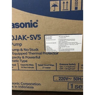 Máy bơm nước tăng áp panasonic a-130jak-sv5 125w