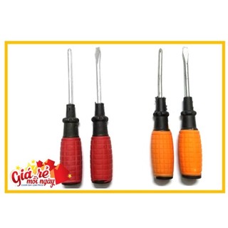Tua vít đầu dẹp bake D17cm dùng để tháo ốc vít - Tô Vít 2 cạnh 4 cạnh (1 bộ)