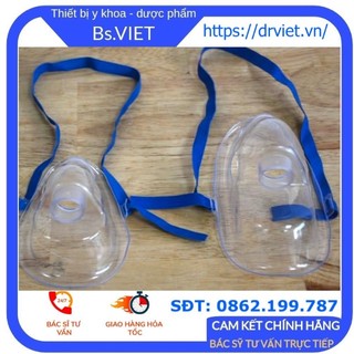Mặt nạ xông mũi họng Omron Chính hãng- Mặt nạ người lớn Adult Mask PVC,Mặt nạ trẻ em Child Mask PVC phù hợp máy Omron
