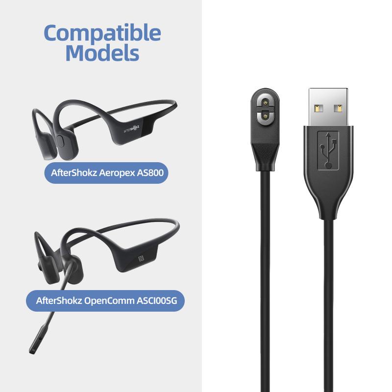 Dây cáp sạc USB HDOORLINK chuyên dụng cho tai nghe chơi game Aeropex AS800