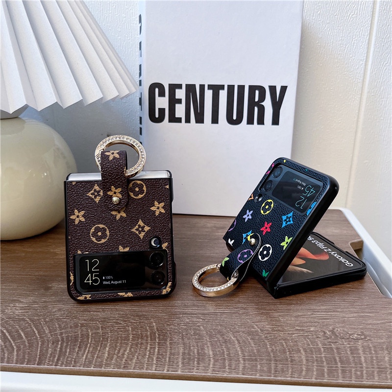 Ốp Điện Thoại Họa Tiết Hoa Sang Trọng Cho Samsung Galaxy Z Flip 4 Z Flip 3 Samsung Galaxy Z Flip 1 Z Flip 2