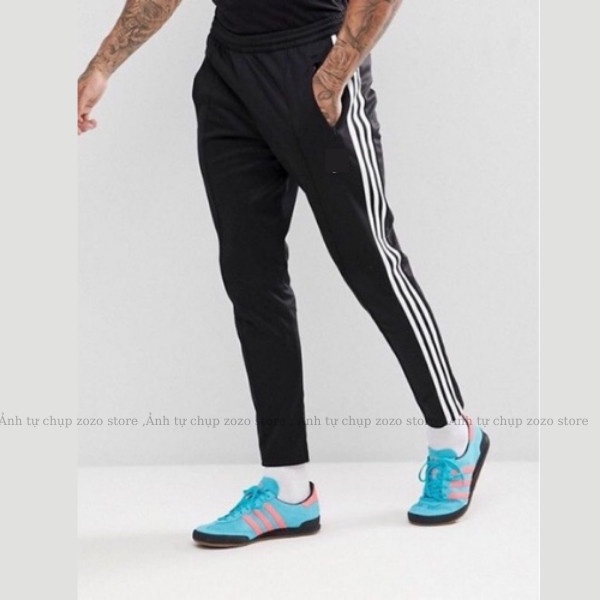 quần thể thao adidas 3 sọc nam nữ dài ống suông bigsize 100kg dày dặn