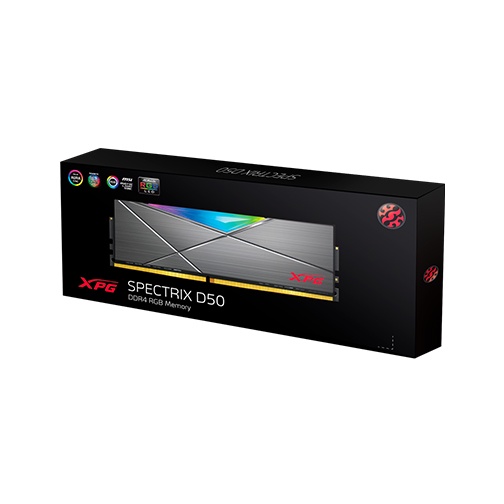 Bộ nhớ RAM PC Adata XPG D50 8GB Bus 3200MHz RGB DDR4