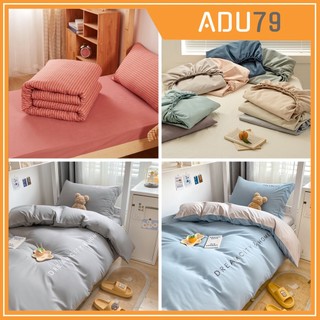 [ FREESHIP ❤️] Bộ Chăn Ga Cotton Tici Cao Cấp Phong Cách Hàn Quốc Đủ Size Đủ Màu Dùng 4 Mùa (không kèm ruột)