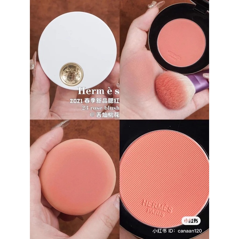 Phấn Má Hồng Hermes Silky Blushes Cao Cấp [Rose Pommette - Rose Tan - Rose Feu]