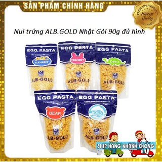 Nui trứng egg pasta nhật hình chữ abc gói 90gr
