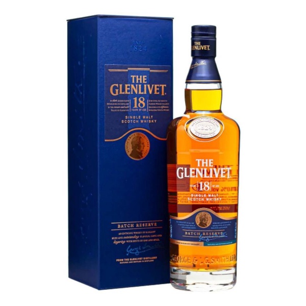 Vỏ chai rượu thủy tinh Glenviet 18 xuất xứ Scotland dung tích 700ml rất đẹp.