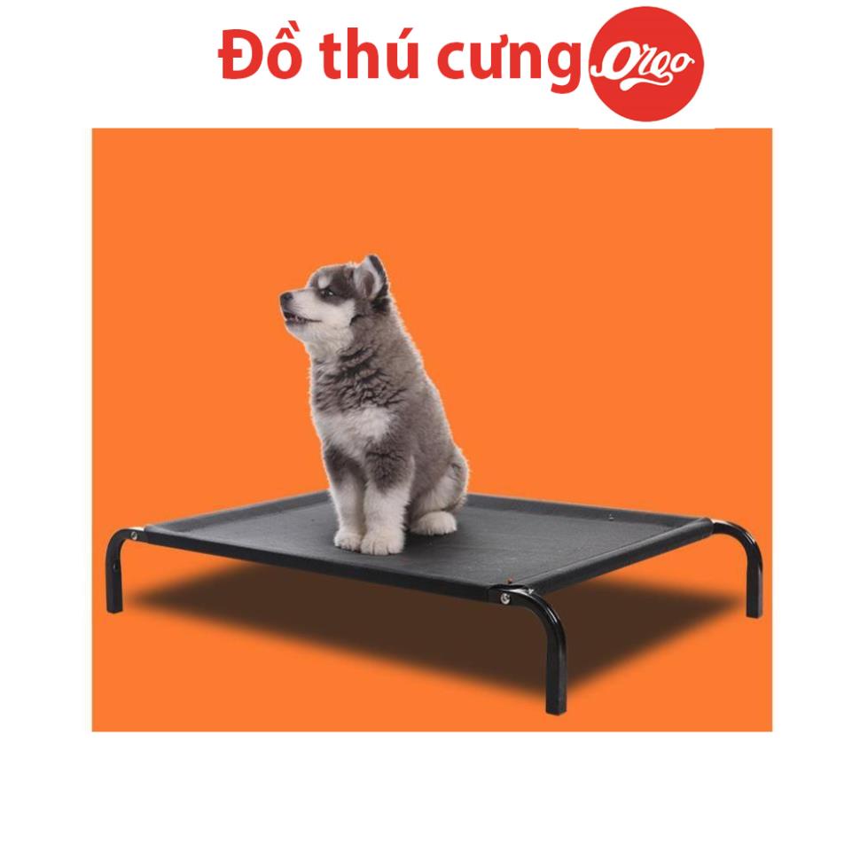 Giường chó mèo Orgo khung sắt chịu lục có thể gấp gọn giường cho chó mèo và các loại thú cưng