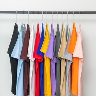 Áo thun tay lỡ cotton trơn