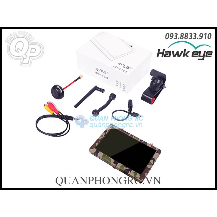Màn Hình Hawkeye Little Pilot 4 5inch FPV Monitor with Dual Receivers DVR