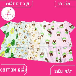 Bộ cotton giấy xuất Hàn tre em