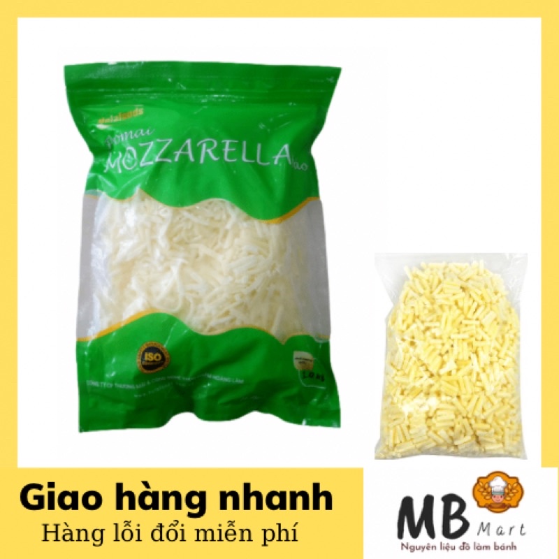 Phô Mai Mozzarella Bào Sợi tách lẻ - 100gr