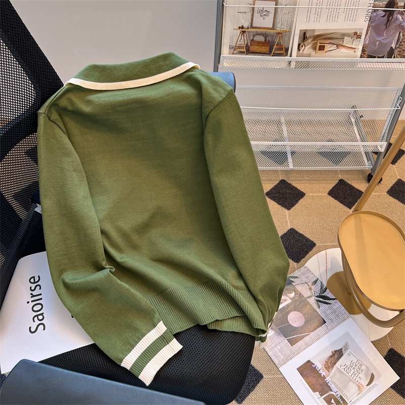 Áo SWEATER Dệt Kim Không Đường May Sang Trọng Phiên Bản Mới Của Em Bé HAN Mặc Vào Mùa Thu Đông