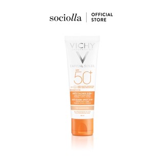 Kem Chống Nắng Ngăn Sạm Da, Giảm Thâm Nám Hằng Ngày (Có Màu) VICHY Capital Soleil Anti-Dark Spot 3-In-1 SPF50+ 50ml