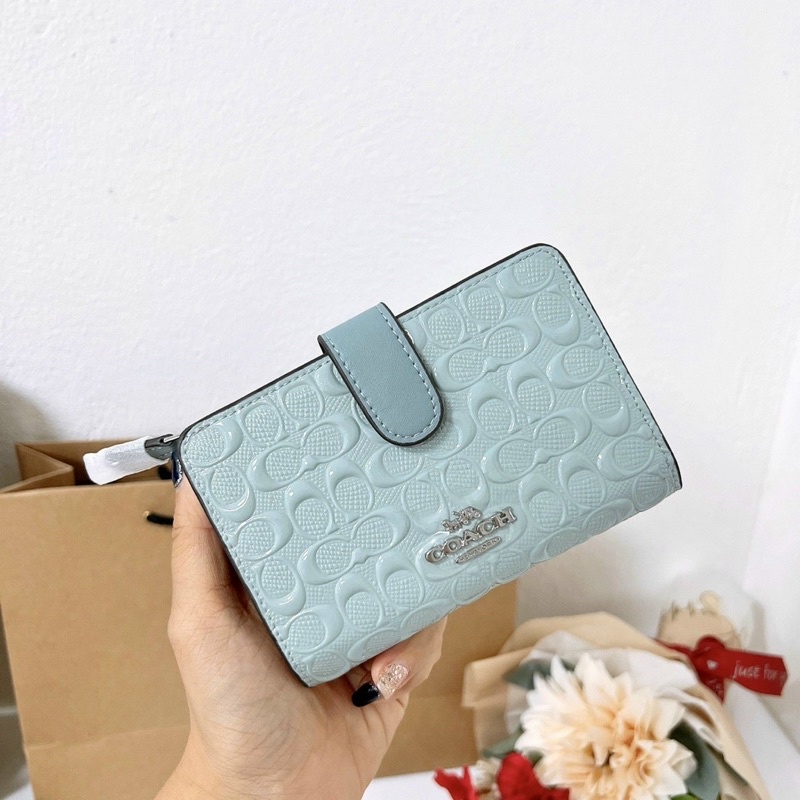 VÍ COACH SIZE TRUNG SIÊU ĐẸP❗️Full box và túi giấy làm quà