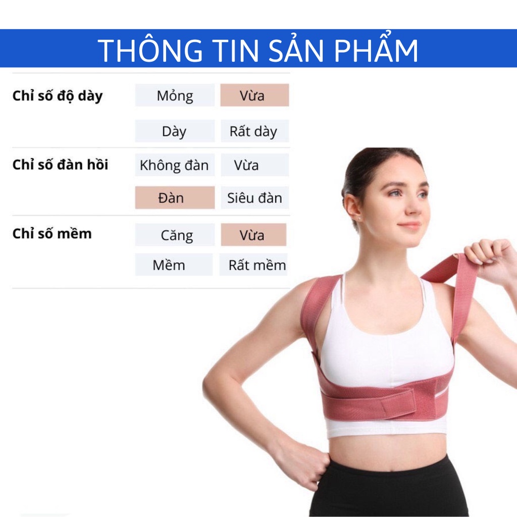 Đai chống gù lưng nam nữ 2 màu thiết kế thông minh - MEGAMART