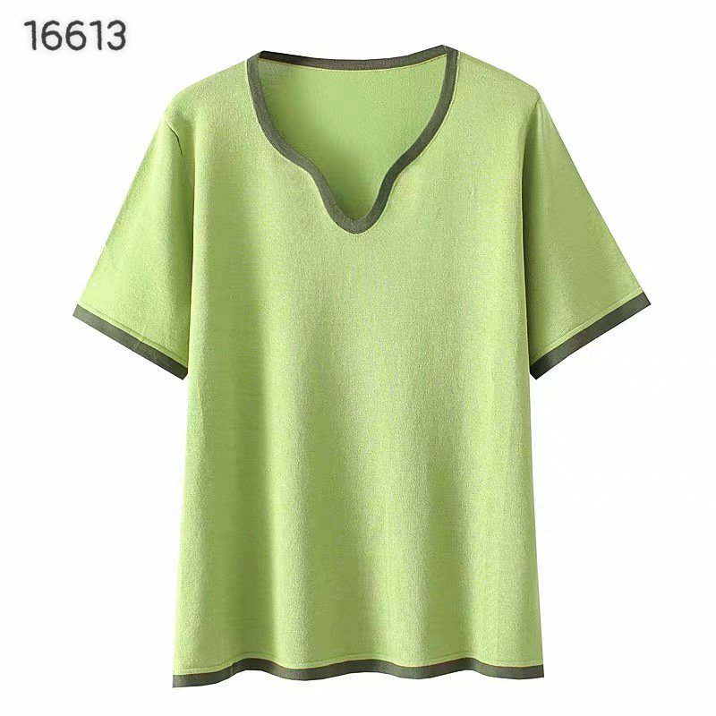 Áo Len BIGSIZE  cổ tim viền 16613
