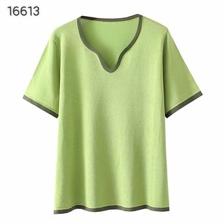Áo len bigsize cổ tim viền 16613