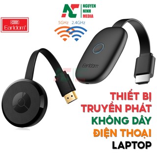 Bộ HDMI Không Dây Earldom W3+ Hỗ Trợ Kết Nối Điện Thoại Với TV, Máy Chiếu 4K- Hàng Chính Hãng