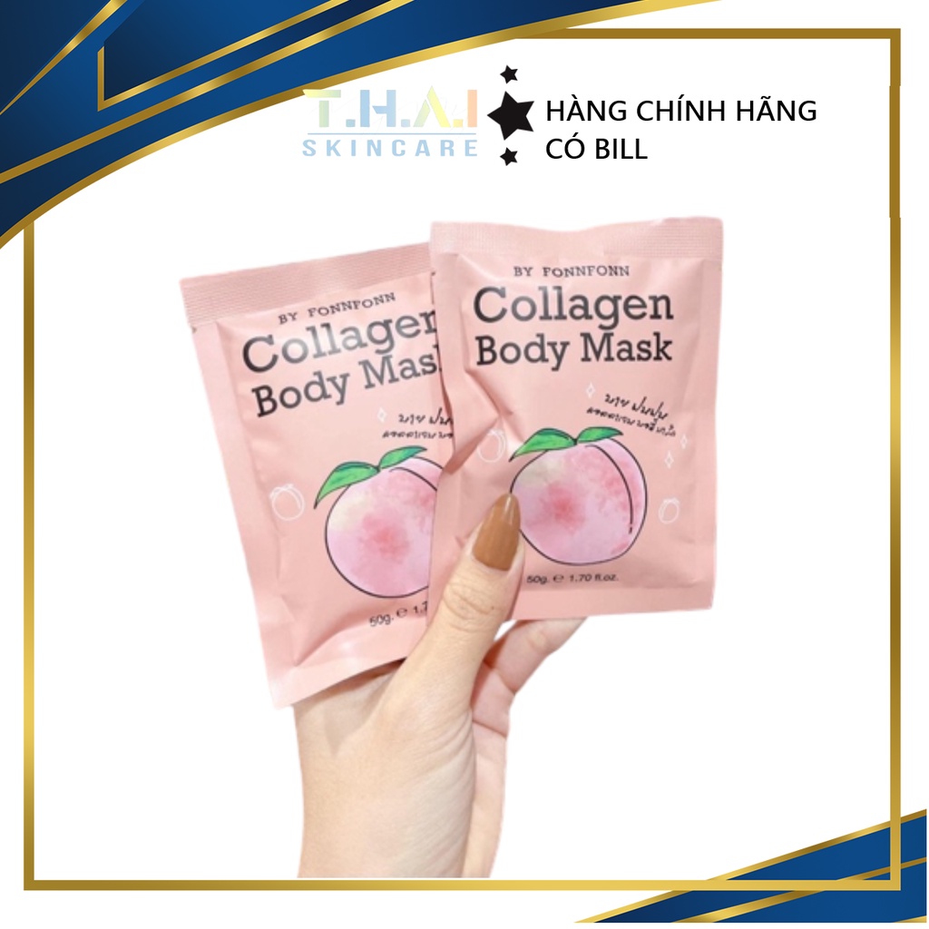 Ủ trắng da toàn thân đào Collagen Body Mask Thái Lan